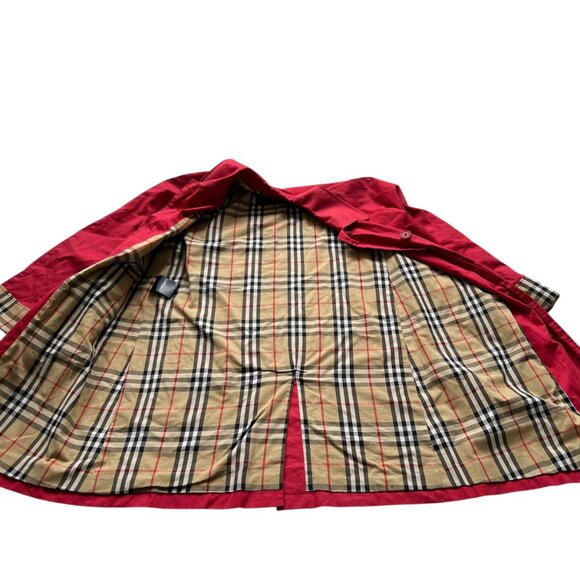 Burberry Red Trench Coat - Picture 3 of 11